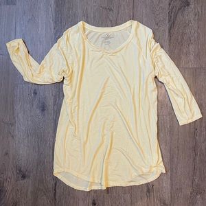 American Eagle Yellow 3/4 sleeve top